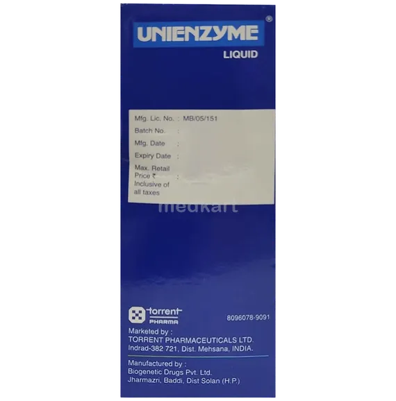 unienzyme syrup 200 ml